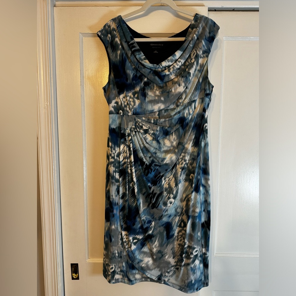 (16) CONNECTED APPAREL Sleeveless Faux Wrap Dress